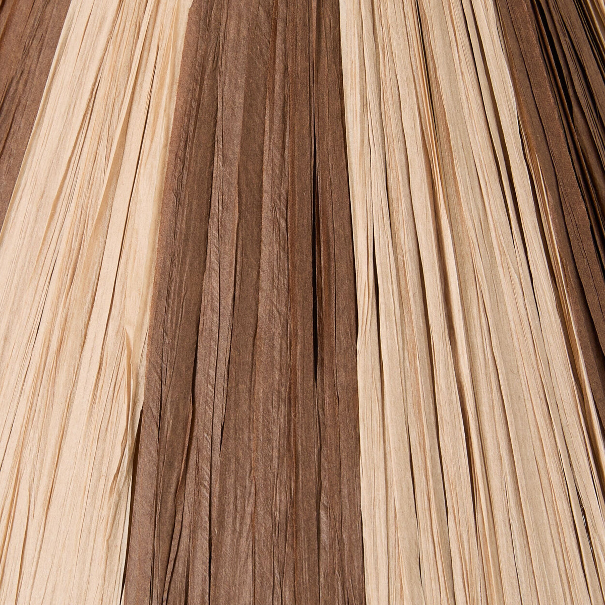 Chocolate Pleated Paper Fibre Table Lamp 35cm