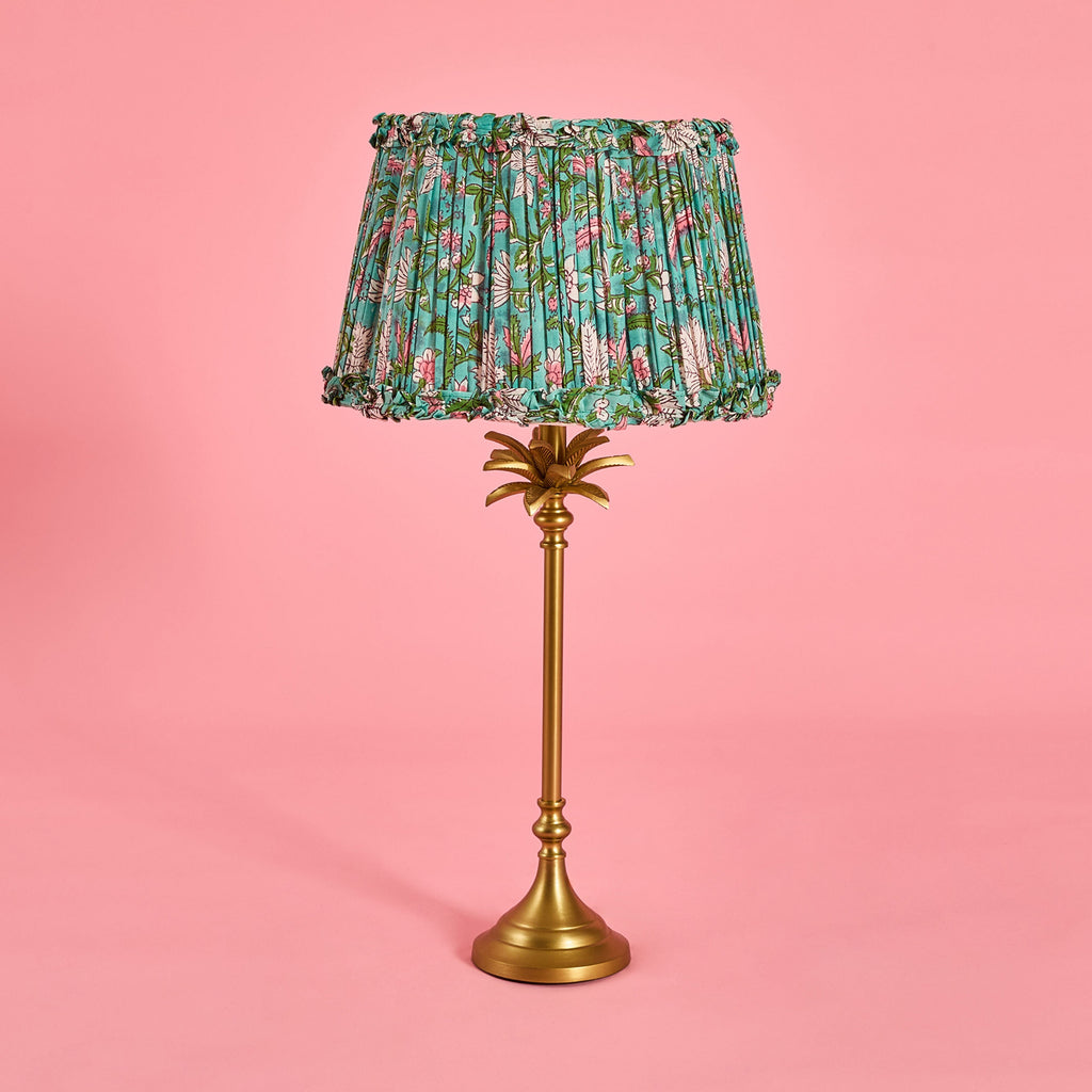 Palmira Matt Brass Metal Table Lamp Base 13x13x45cm