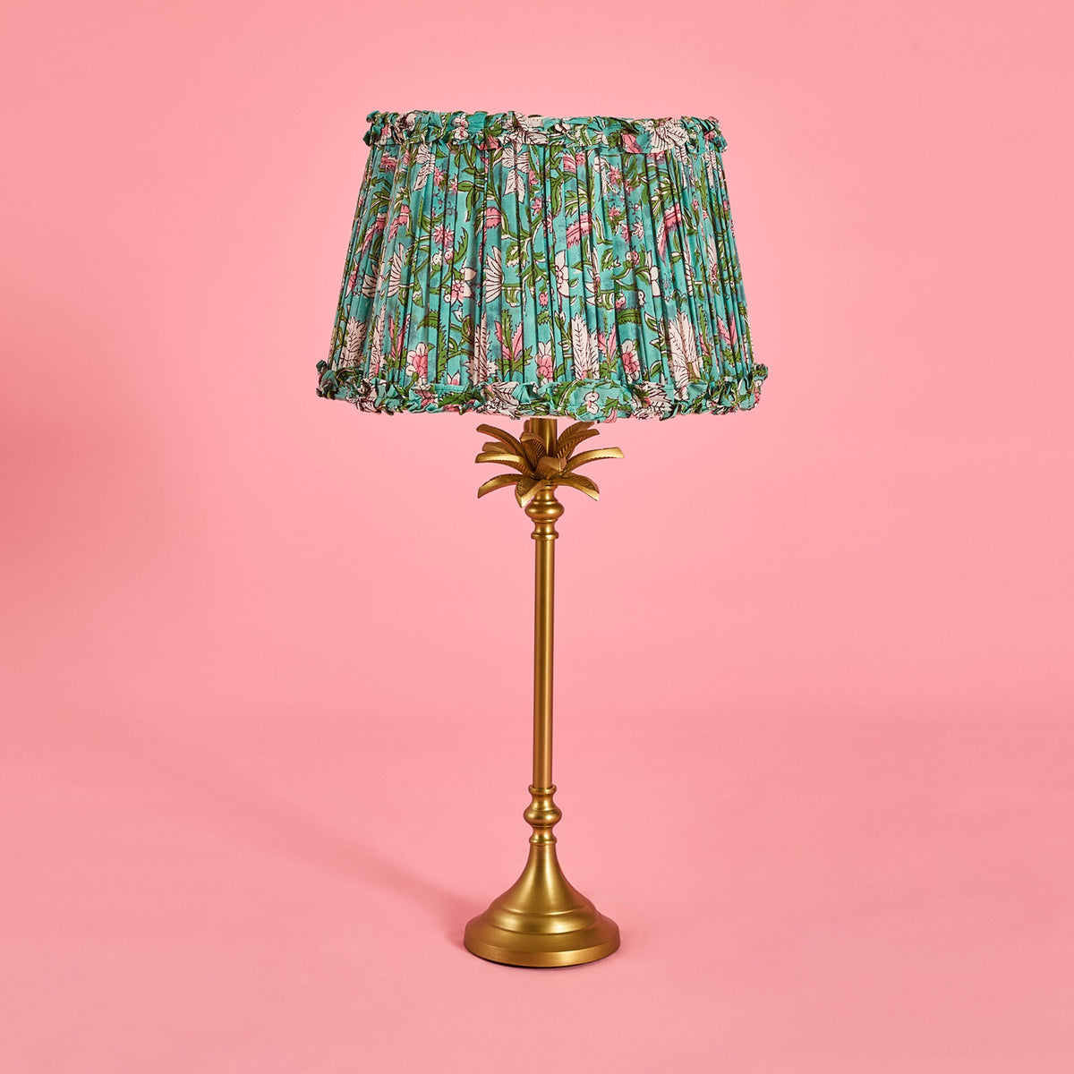 Palmira Matt Brass Metal Table Lamp Base 13x13x45cm