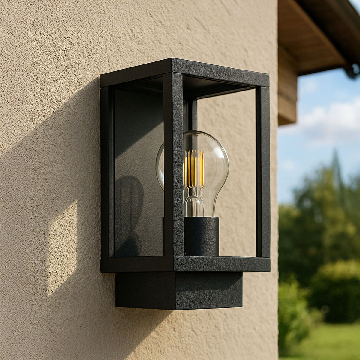 Logan 1 Light Exterior Wall Bracket Black