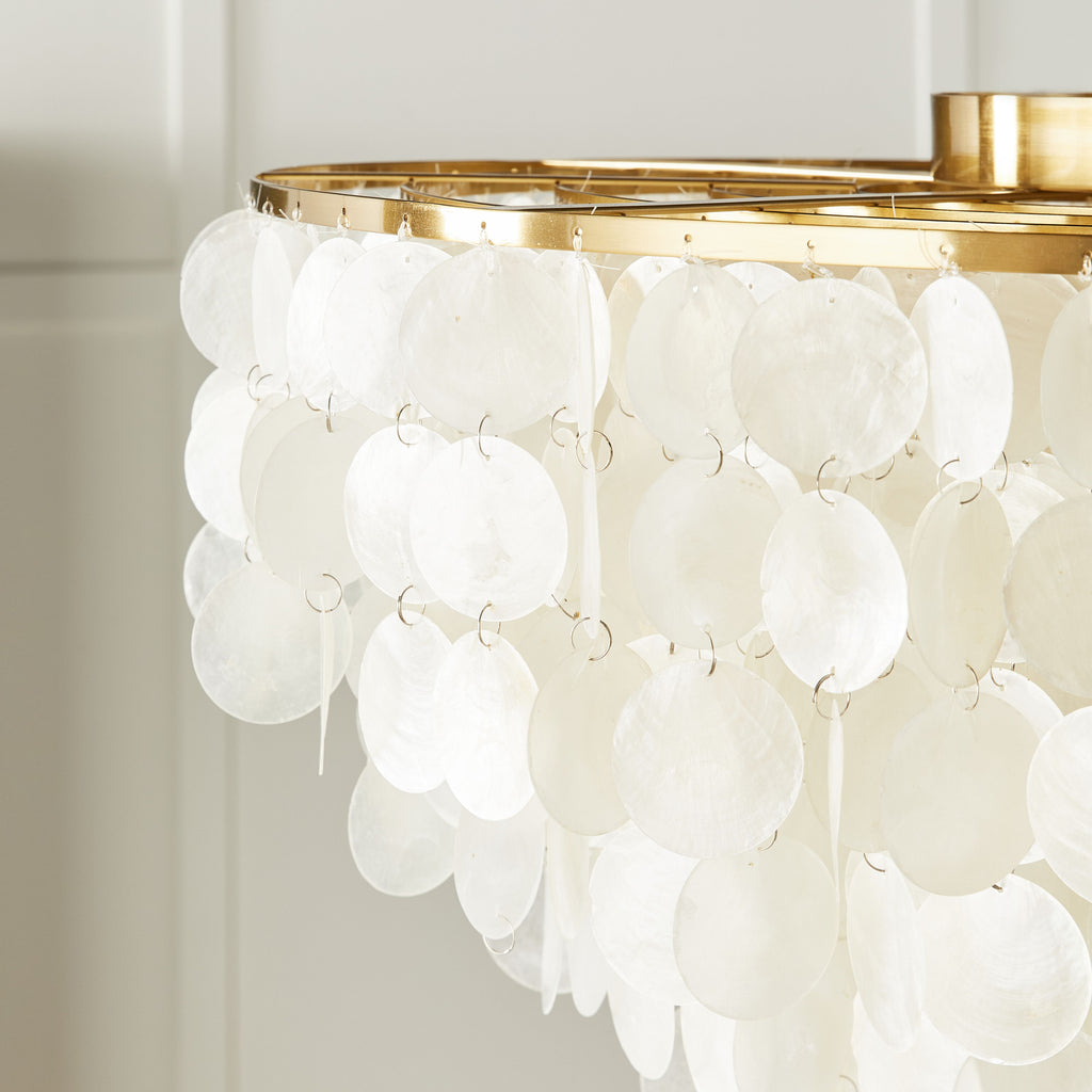 Mirella 6 Light Capiz Chandelier 65x50cm