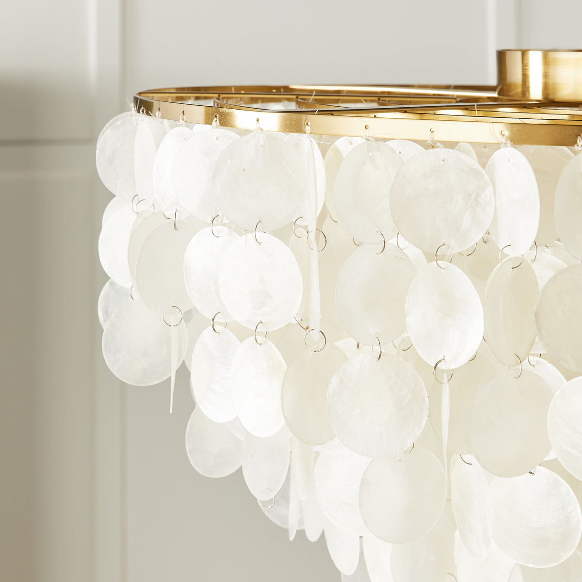 Mirella 6 Light Capiz Chandelier 65x50cm