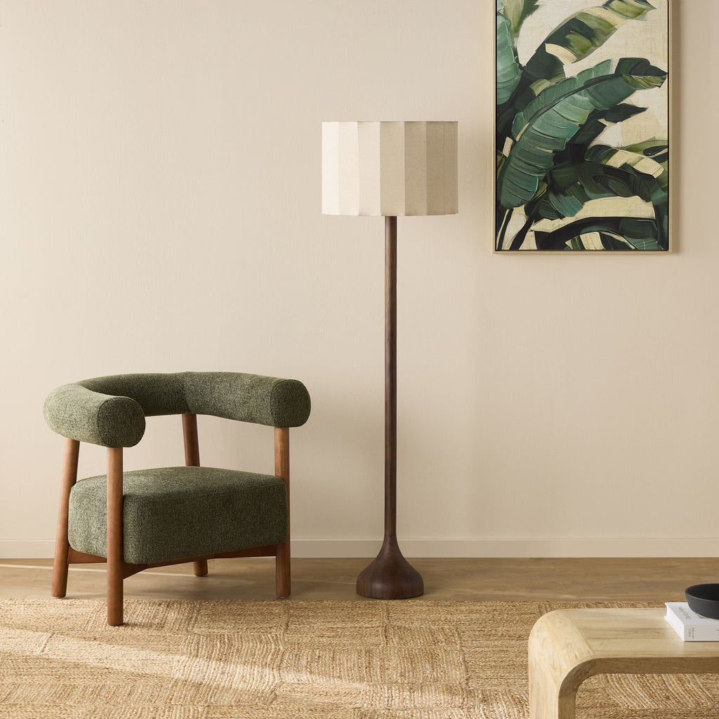 Ravi Wooden Floor Lamp 157cm