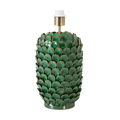 Green Fish-Scale Ceramic Table Lamp Base 21x30cm
