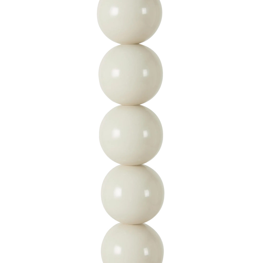 Carousel Metal Floor Lamp Base Ivory 129cm