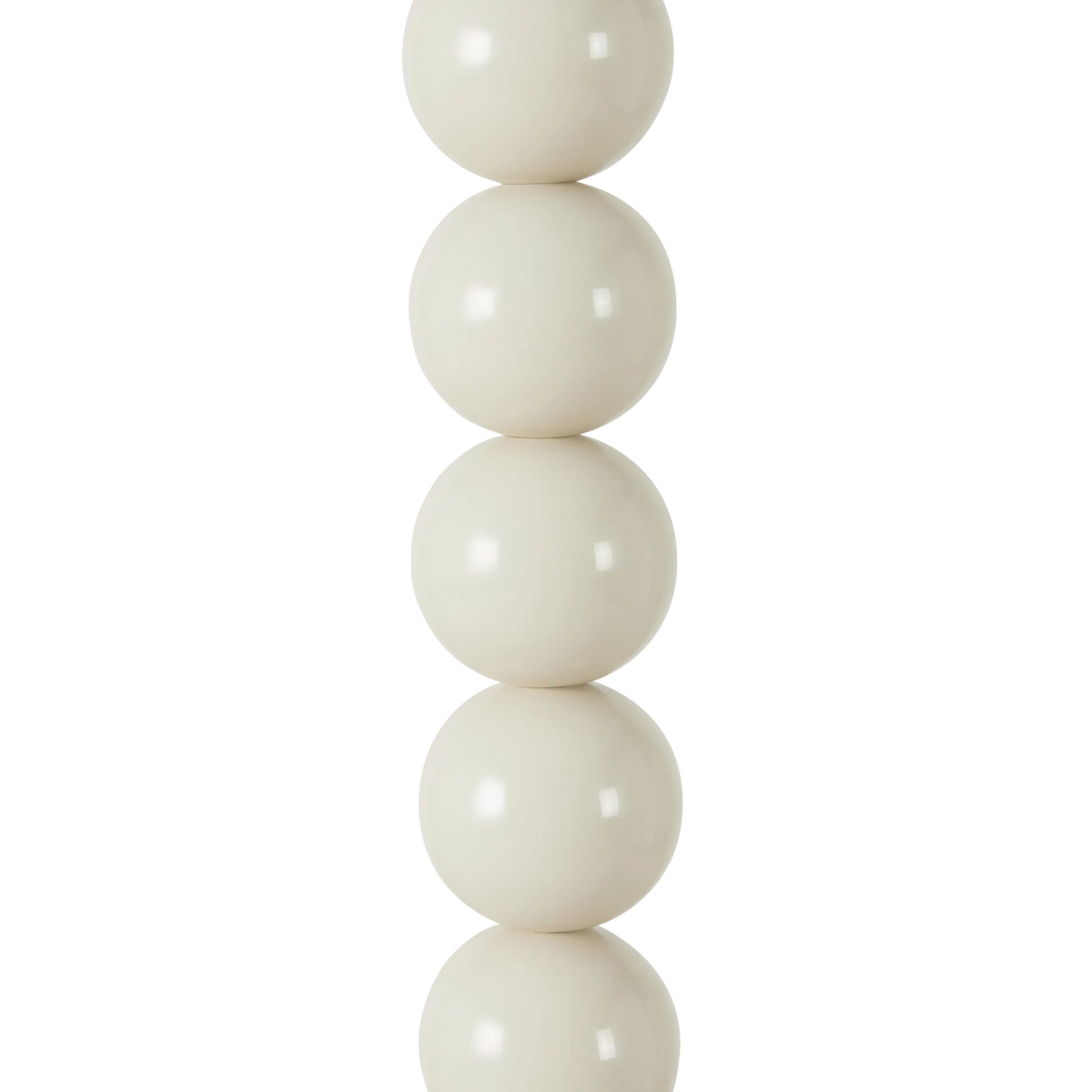 Carousel Metal Floor Lamp Base Ivory 129cm