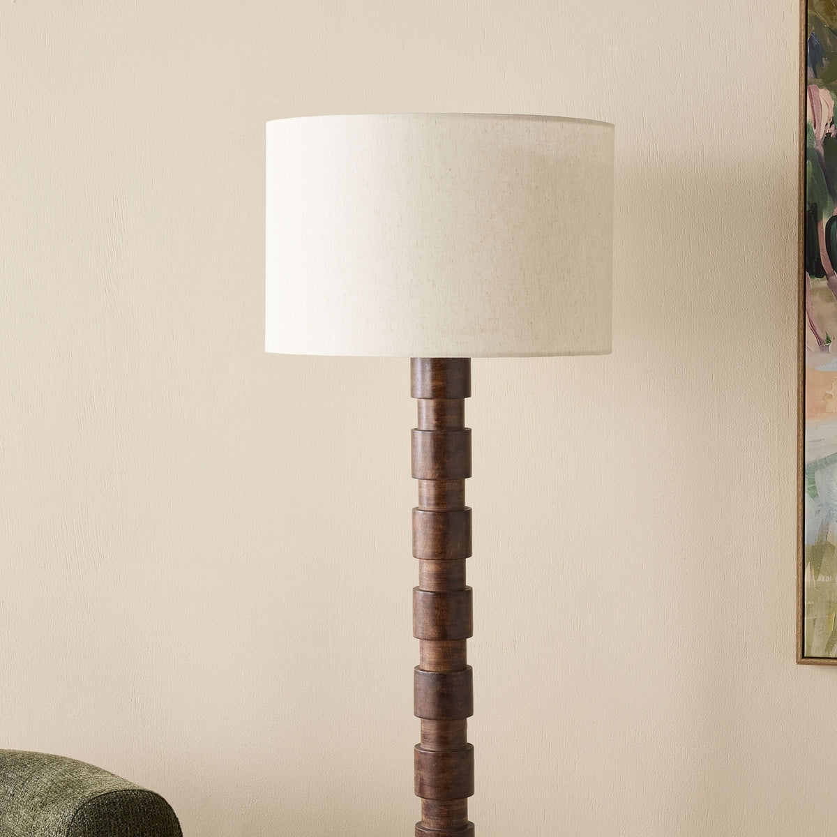Sabela Wooden Floor Lamp 162cm