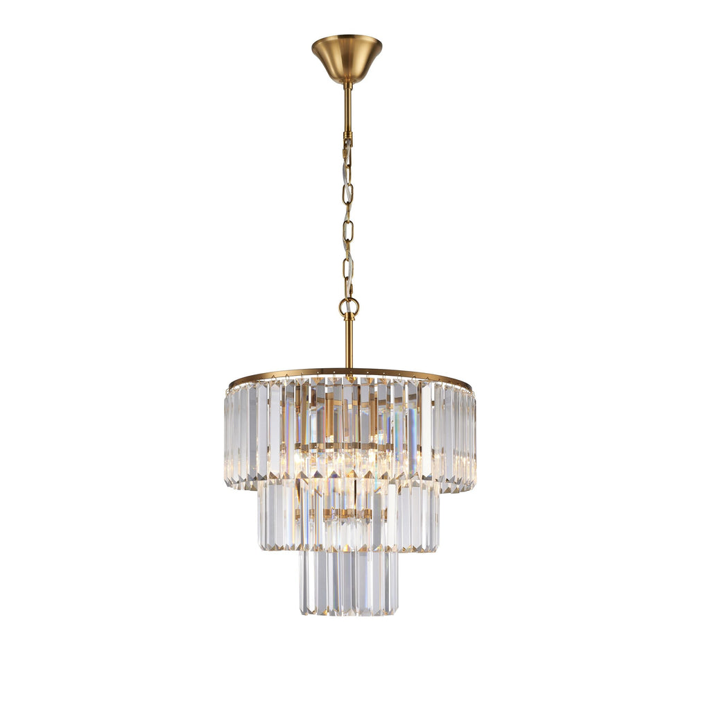 Edith 3 Light Crystal Chandelier 42x52cm