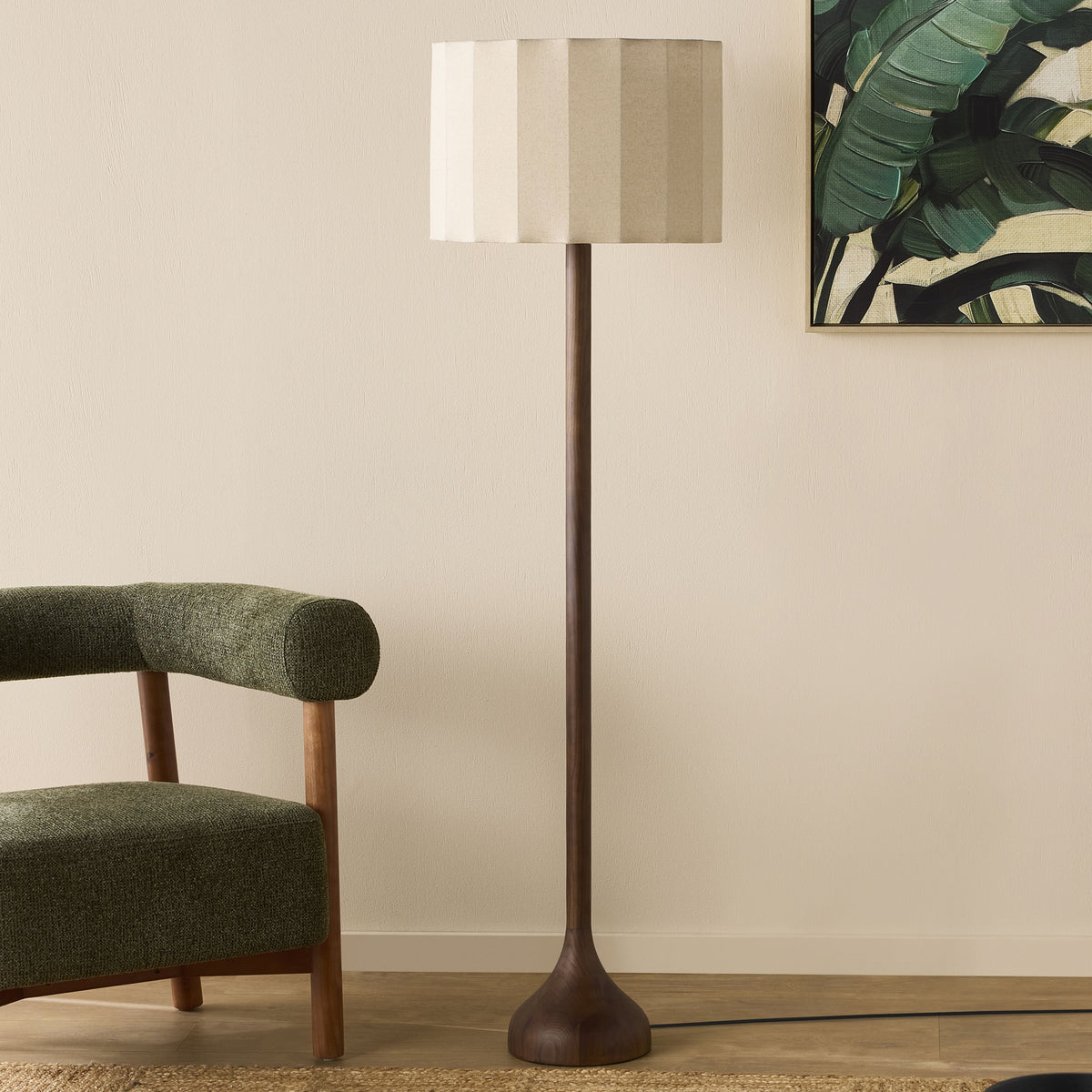 Ravi Wooden Floor Lamp 157cm