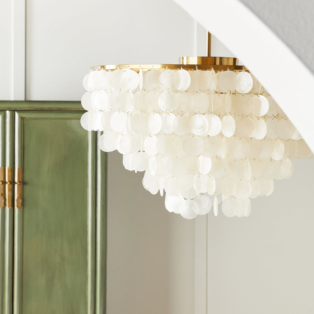 Mirella 6 Light Capiz Chandelier 65x50cm