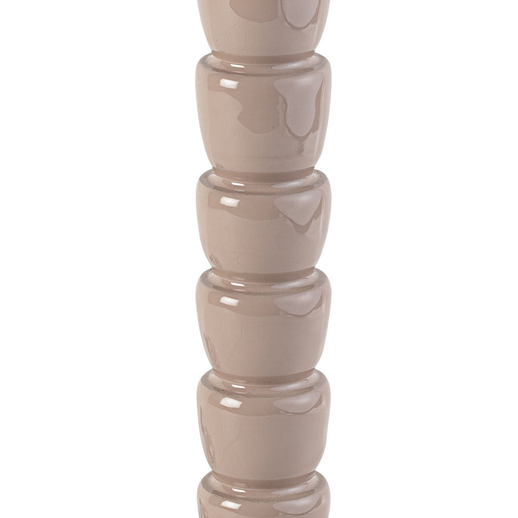 Mercado Wooden Table Lamp Warm Sand Base Only 12x28cm