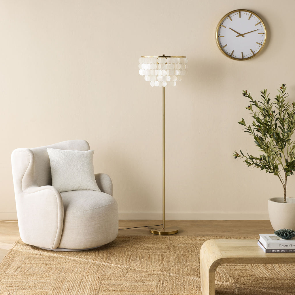 Mirella Capiz Floor Lamp 160cm