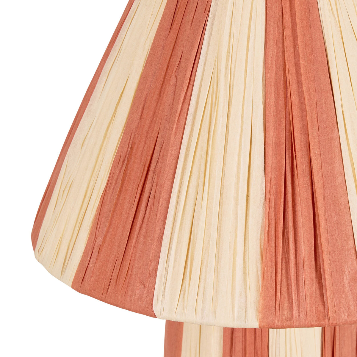 Sandstone Striped Textured Paper Table Lamp 35cm