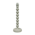 Ivory Stacked Bead Metal Table Lamp Base 31cm