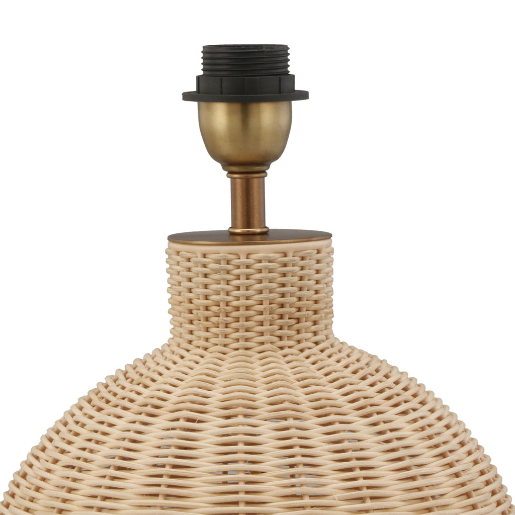 Marina Rattan Table Lamp Base 26x26x28cm