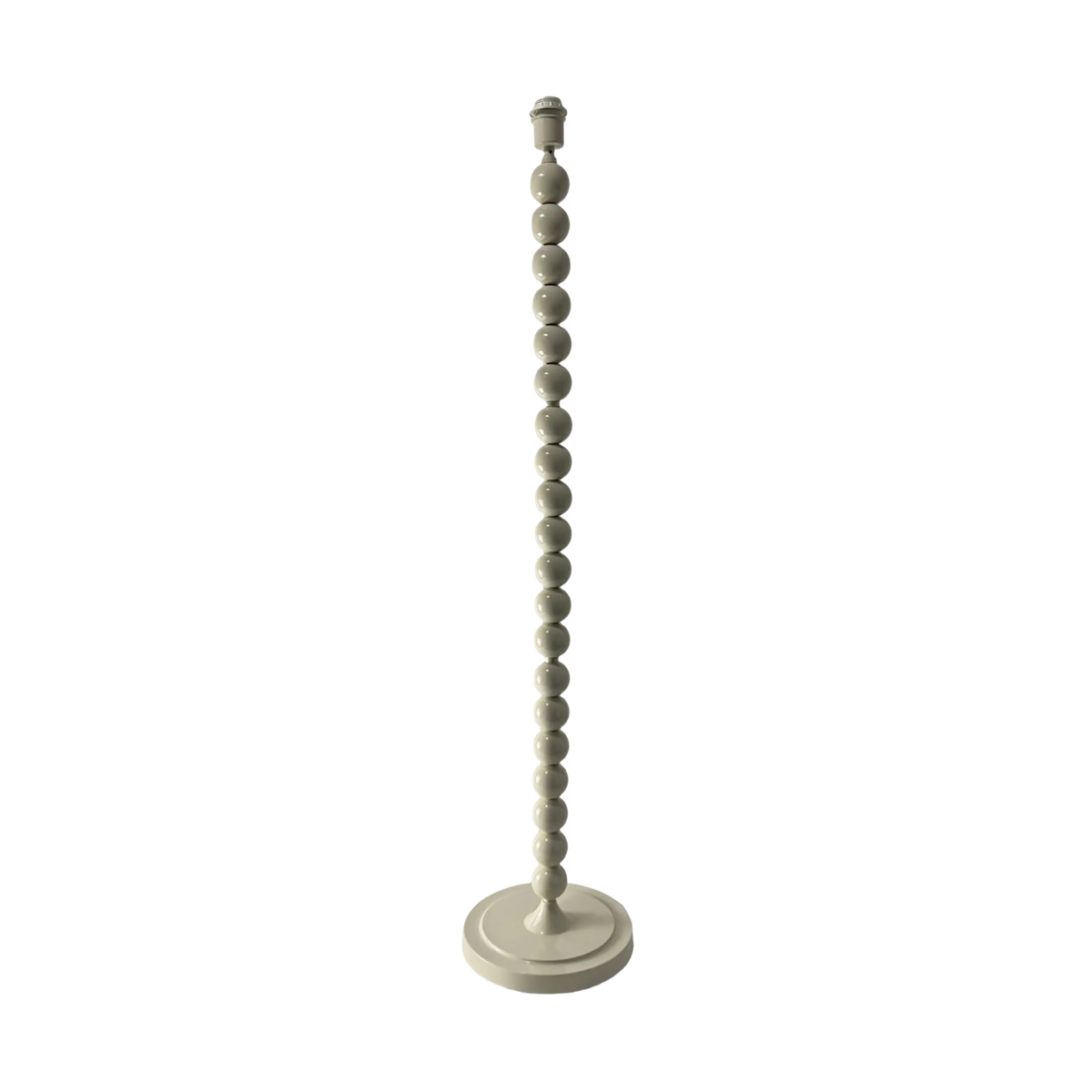 Carousel Metal Floor Lamp Base Ivory 129cm