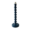 Blue Stacked Bead Metal Table Lamp Base 31cm